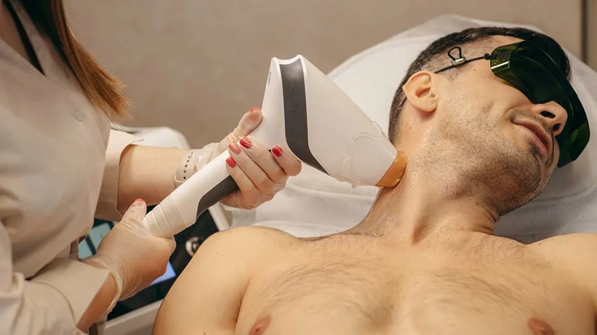 Painless Hair Removal for Men with Smart Diode Ice Laser